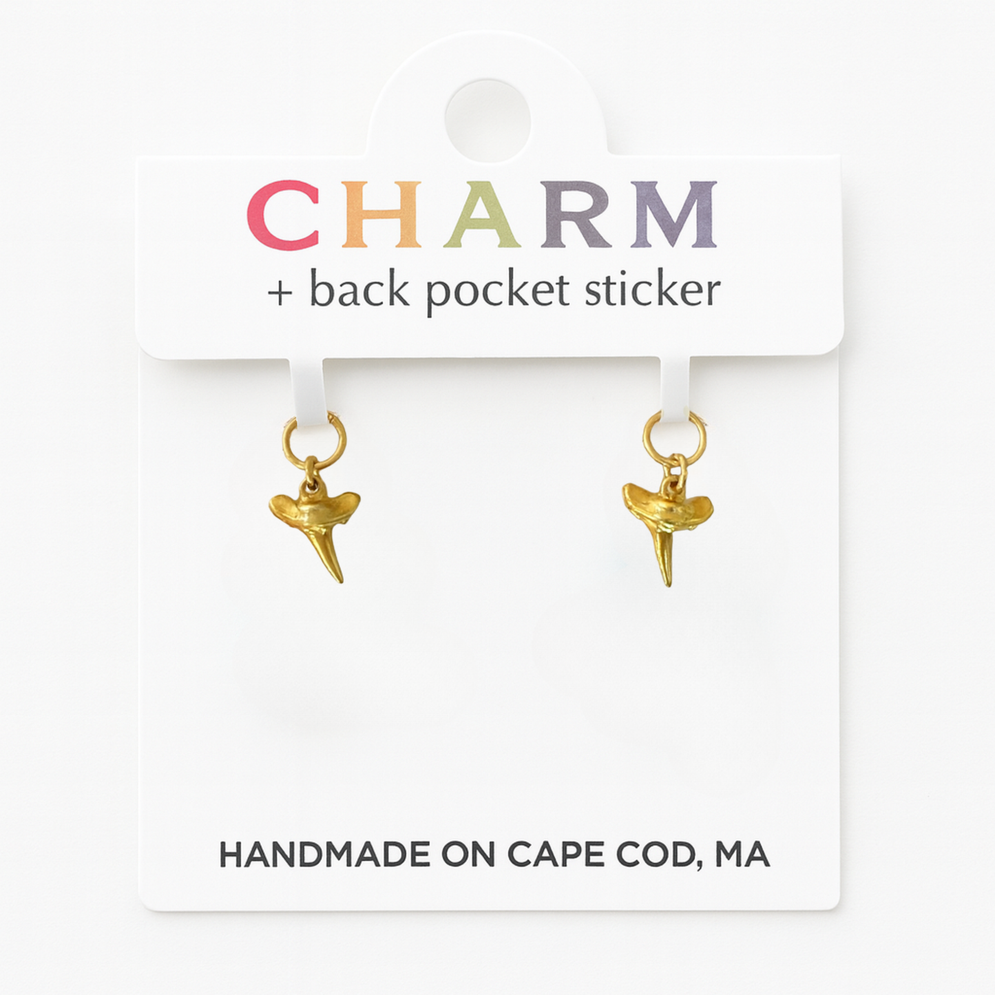 Sharks Tooth Hoop and Chain Charms