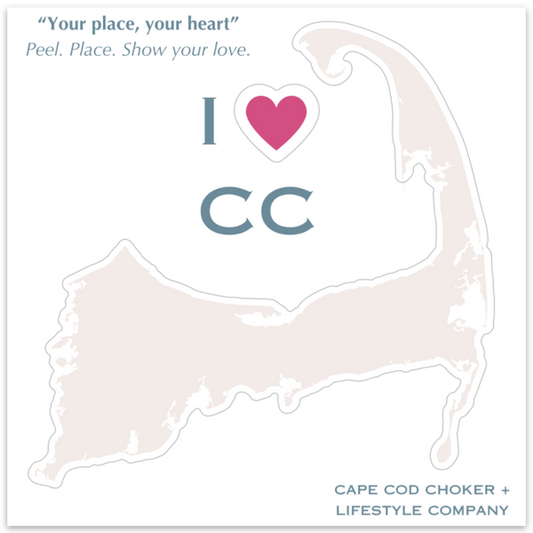 Your place, Your Heart  Large Cape Cod Bumper Sticker