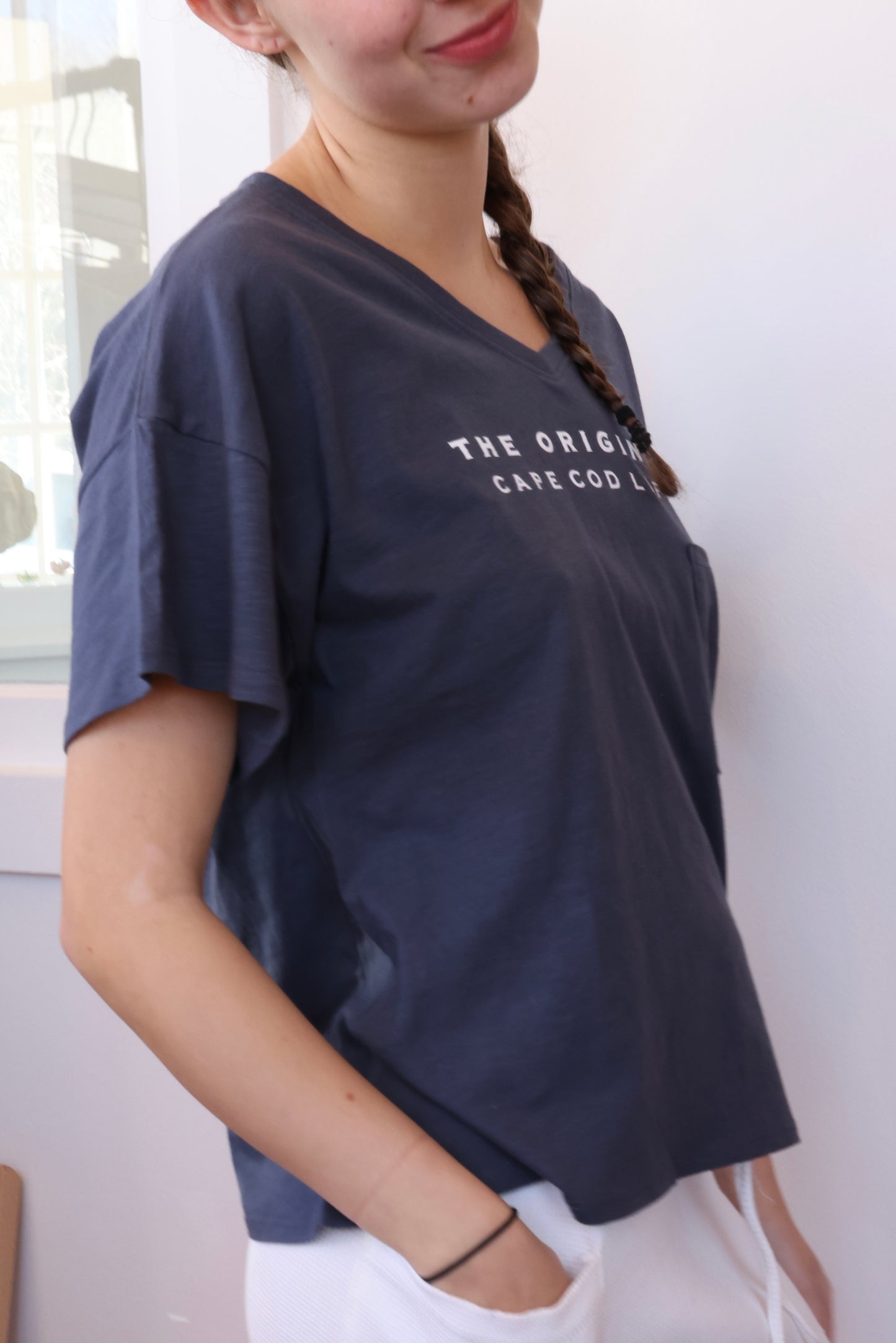 Cape Cod Beach Slub V-Neck