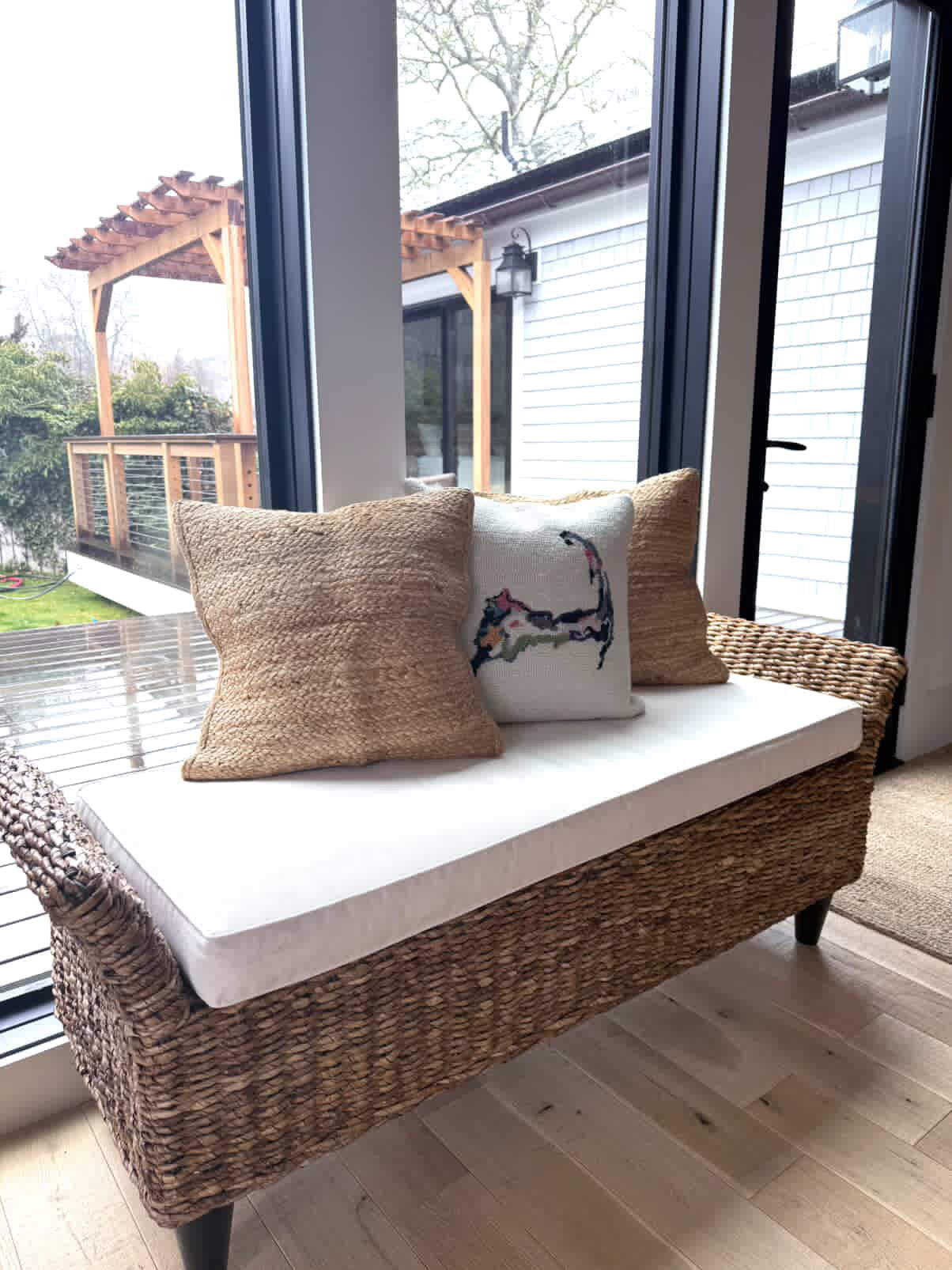 Cape Cod Abstract Hook Pillow Cover