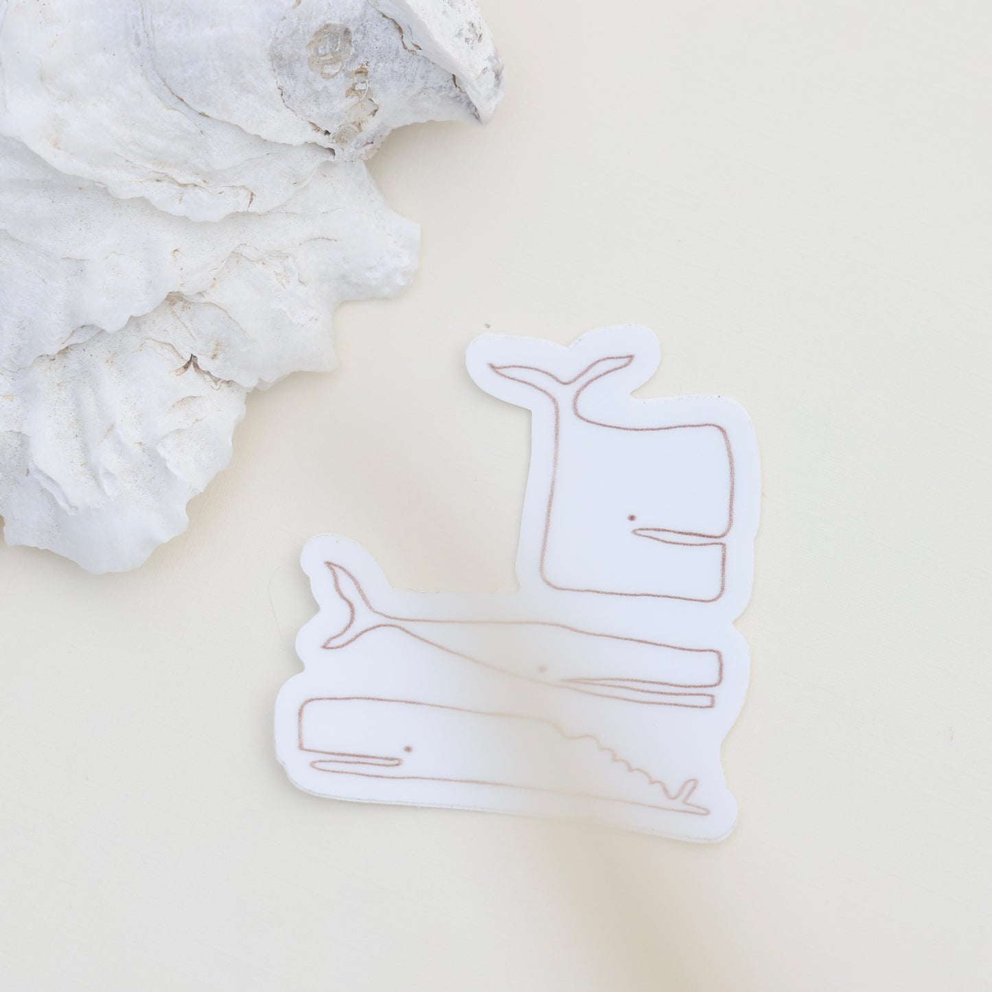 Chocolate Whimsical Whale whaleBONE Stickers