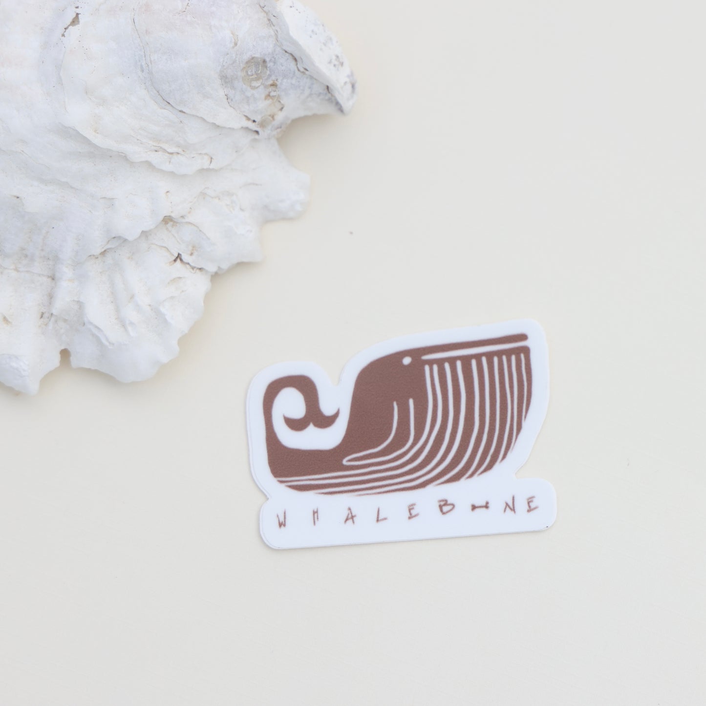 Chocolate Whimsical Whale whaleBONE Stickers