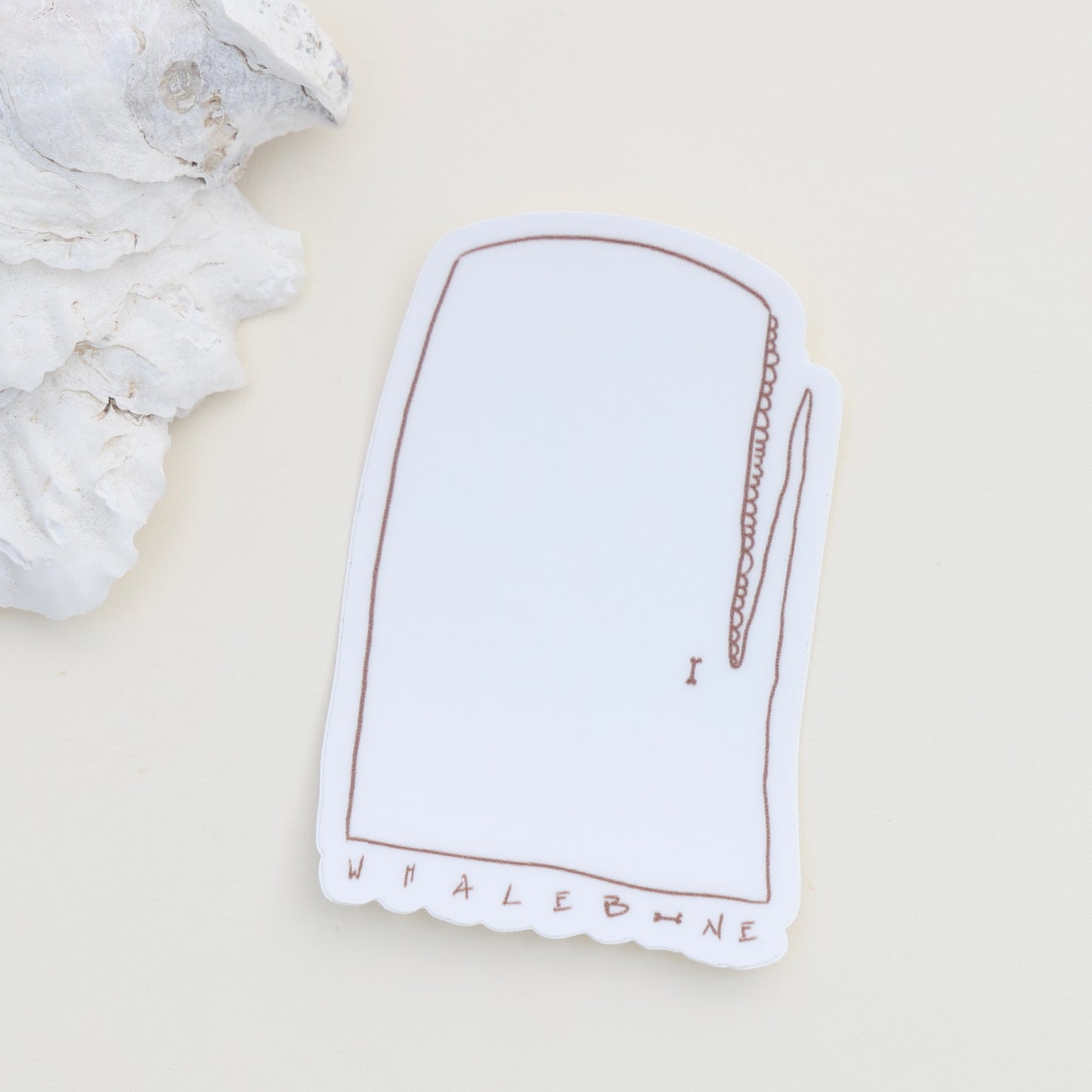 Chocolate Whimsical Whale whaleBONE Stickers