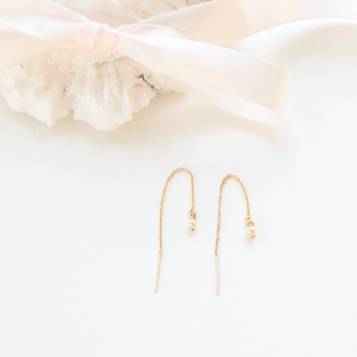 New!! Pearl Drop Ear Threaders