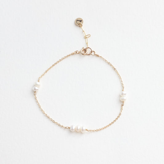 Midi Dainty Pearl Bracelet