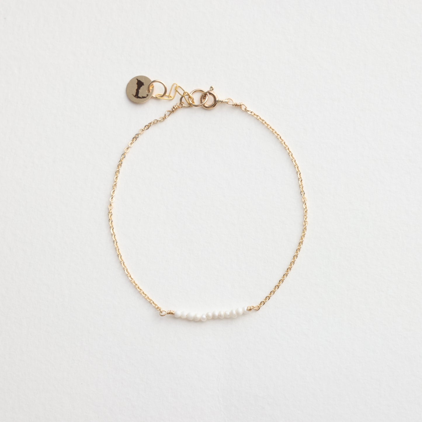 Tiny Dainty Pearl Cluster Bracelet