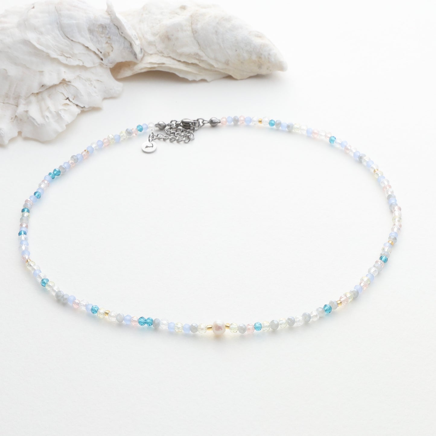 NEW!! Ocean Mist Pearl Choker Necklace