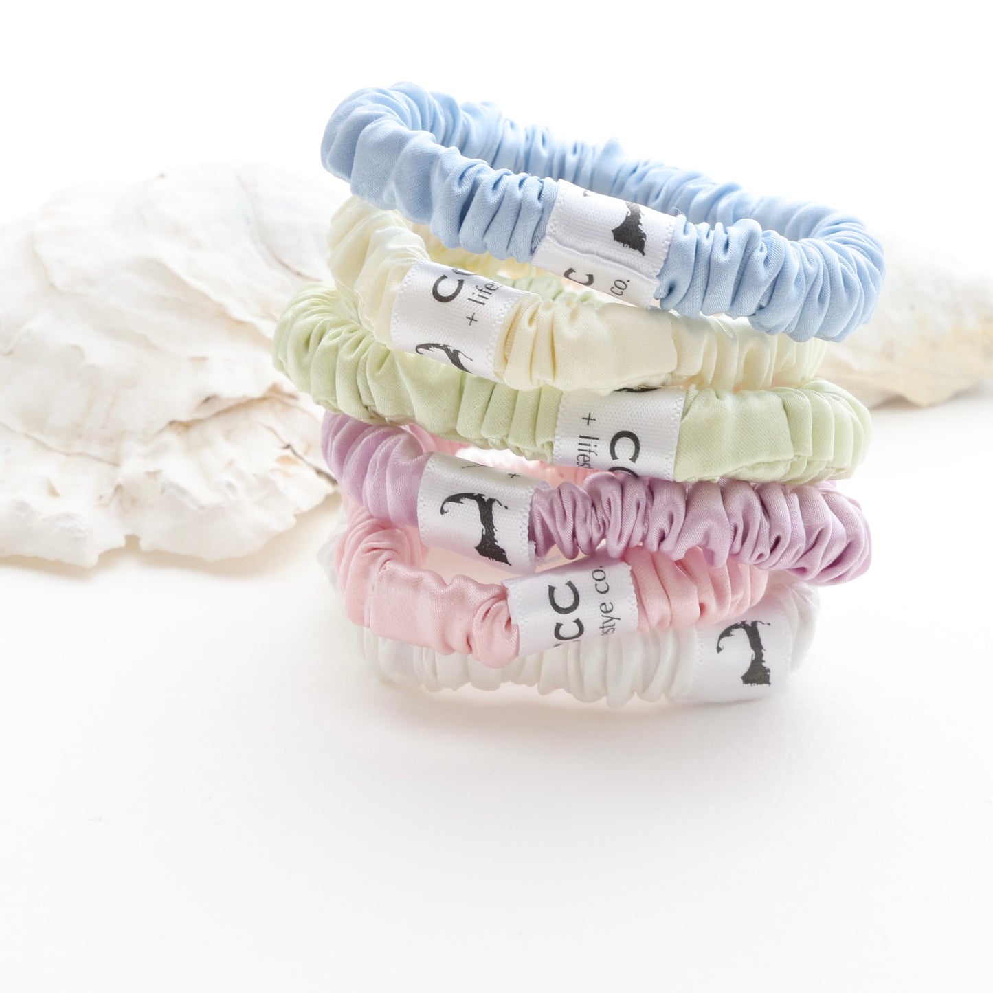 NEW!! 100% Silk Cape Cod Life Scrunchies