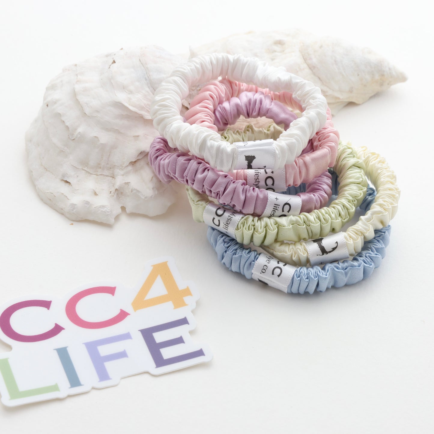 NEW!! 100% Silk Cape Cod Life Scrunchies