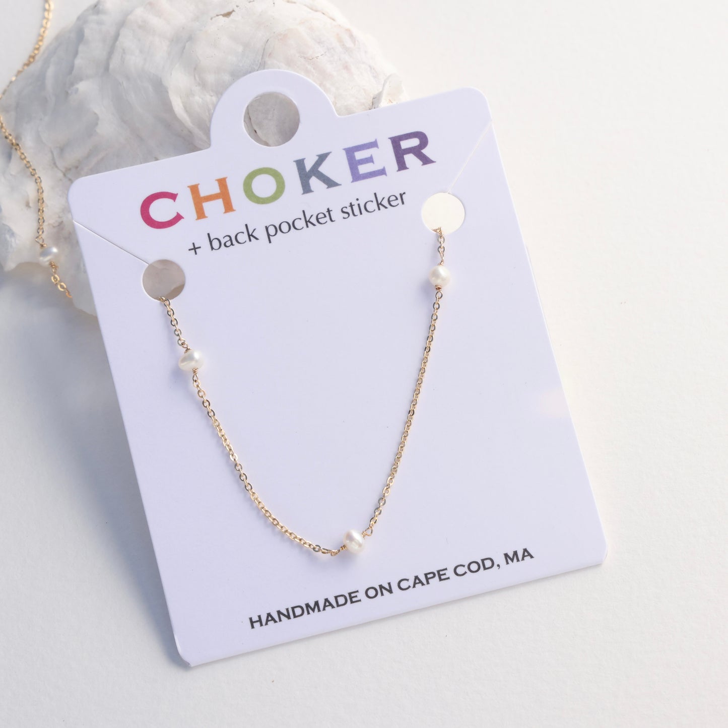 Surfer Five Dainty Pearl Choker