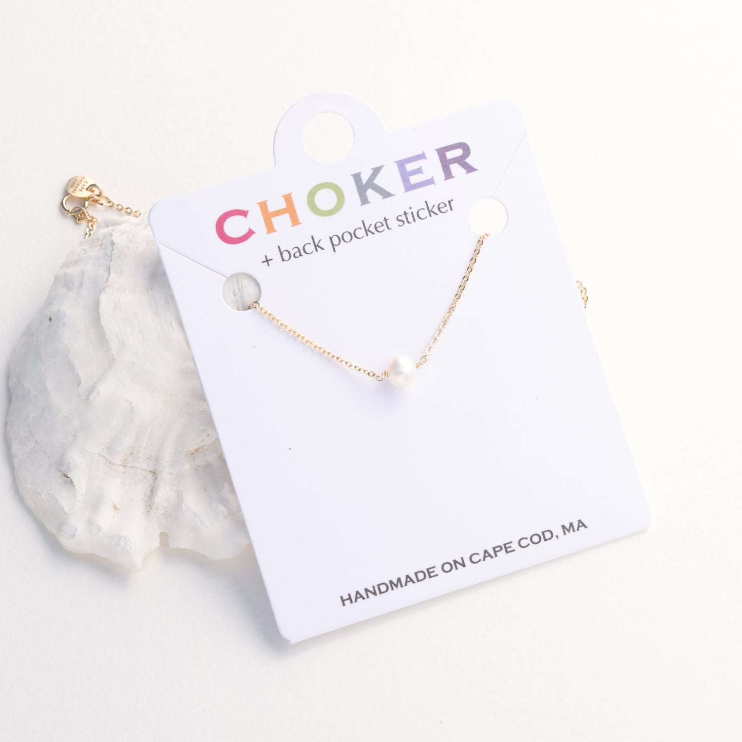 Single Dainty Pearl Choker