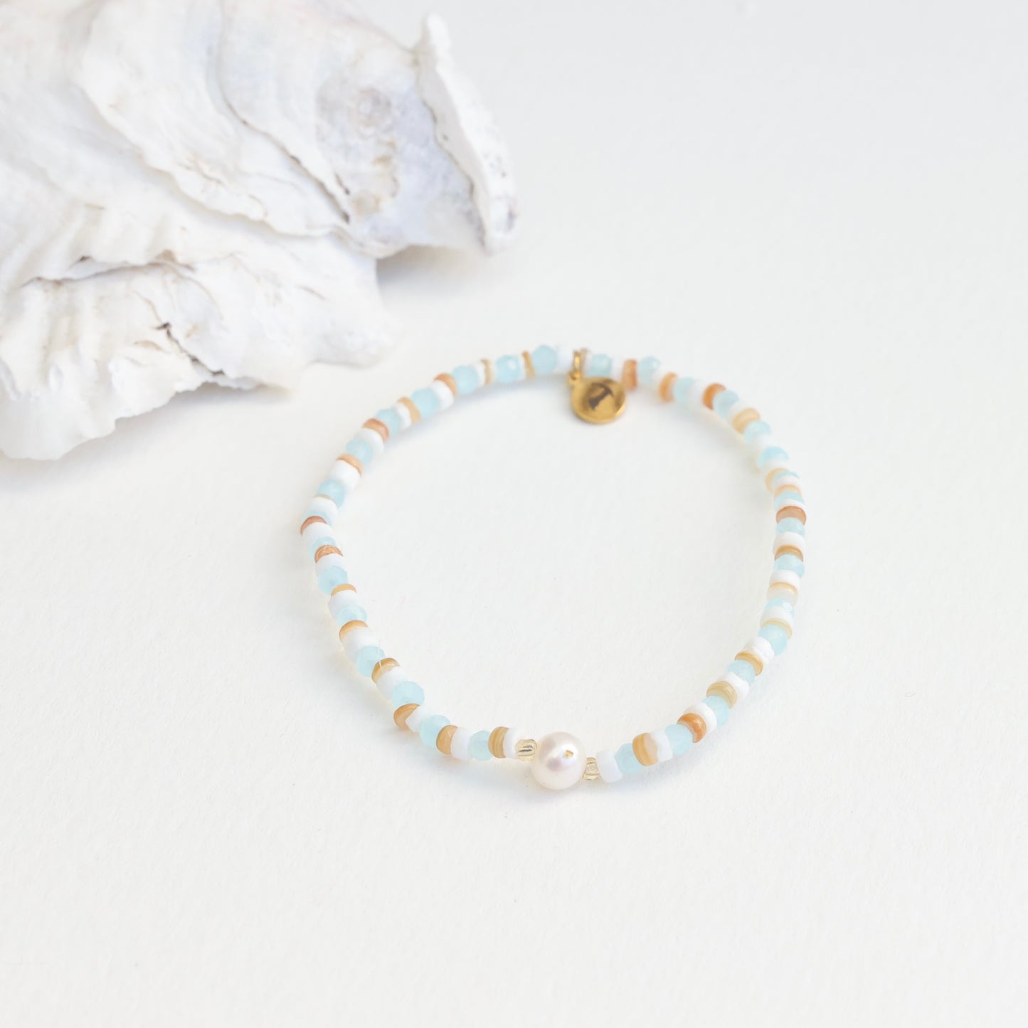 NEW!! Surf Point Pearl Puka Bracelet