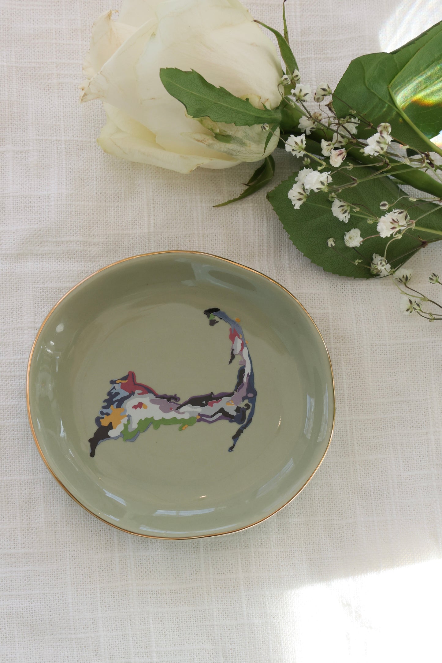 Cape Cod Trinket Bowl Ice Blue