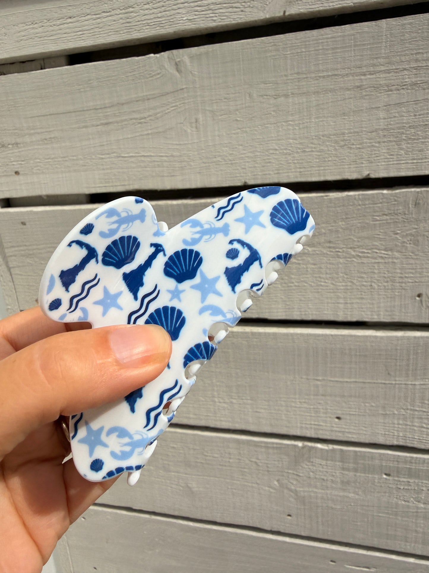 Cape Cod Hair Clip Blue