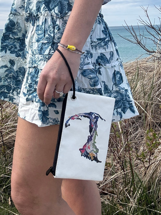 Dockside Cotton Canvas Wristlet