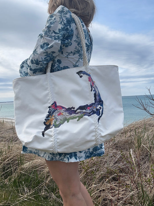 Dockside Cape Cod Cotton Canvas Large Bag