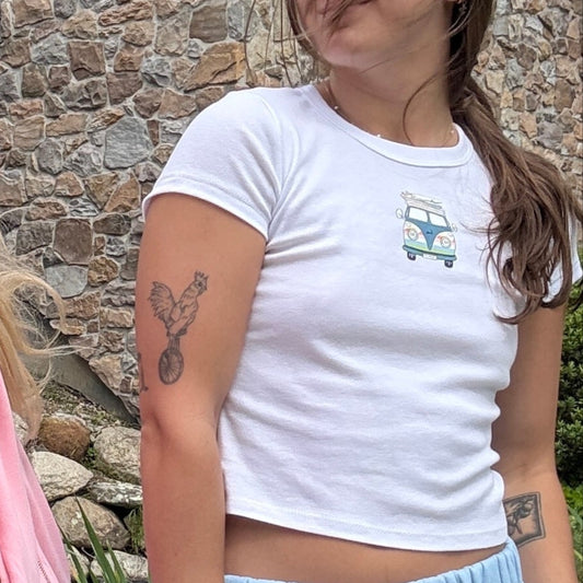 Sunset VW Bus baby Cape Cod Life tee