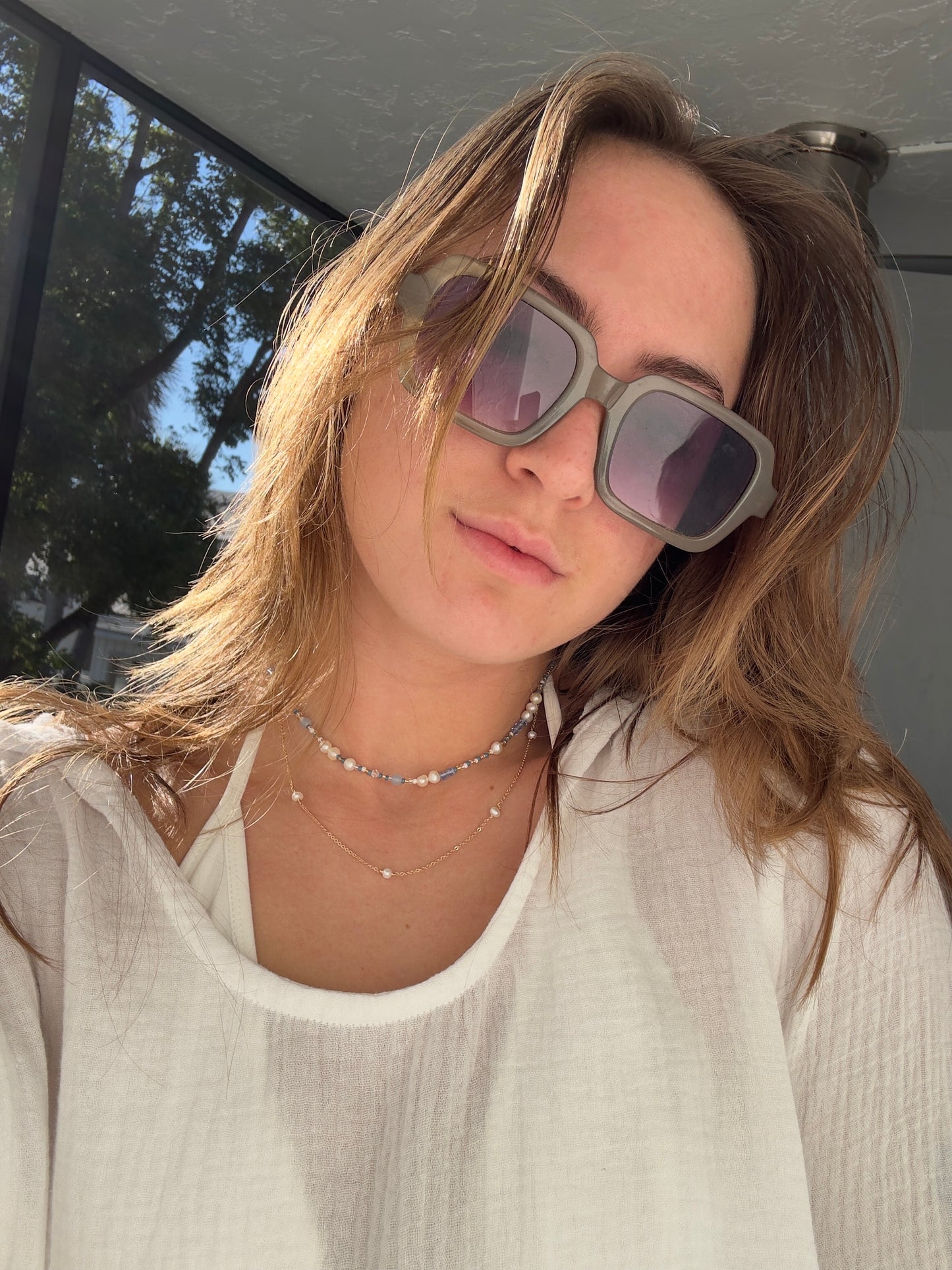 Nantucket Pearl Beach Bead Choker