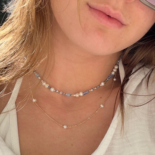 Nantucket Pearl Beach Bead Choker