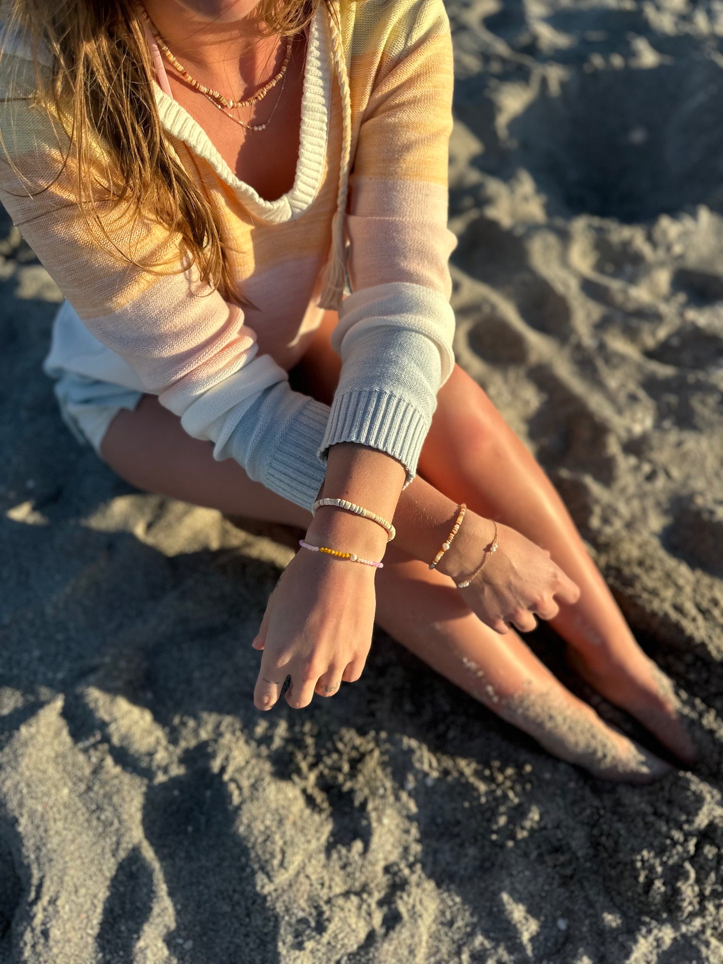 Sunset Hooded Beach Sweater
