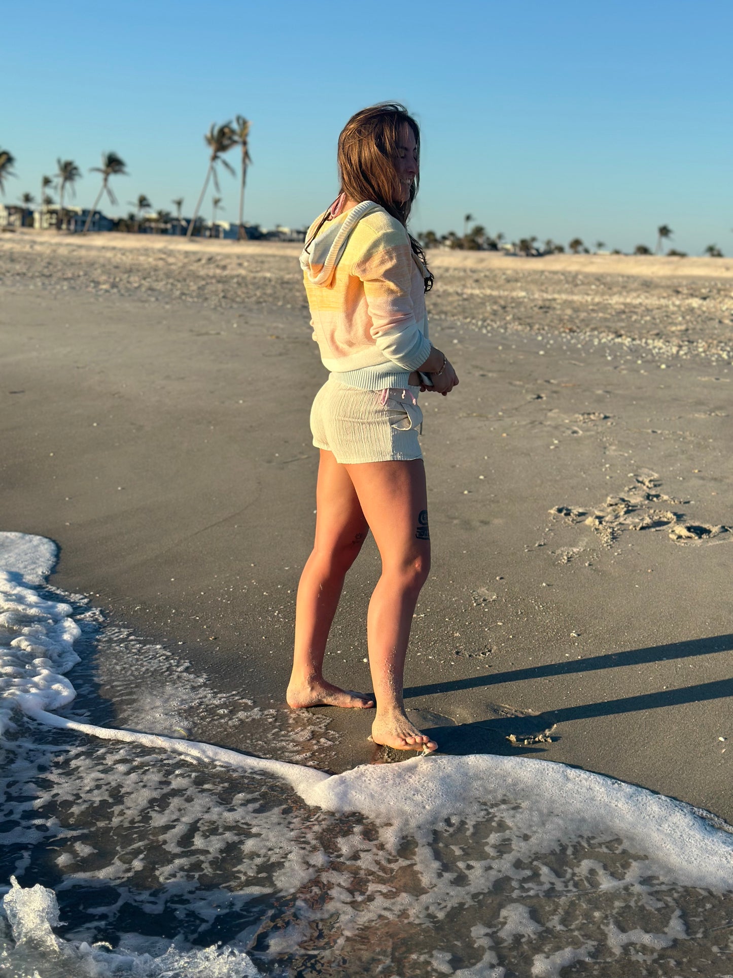 Sunset Hooded Beach Sweater