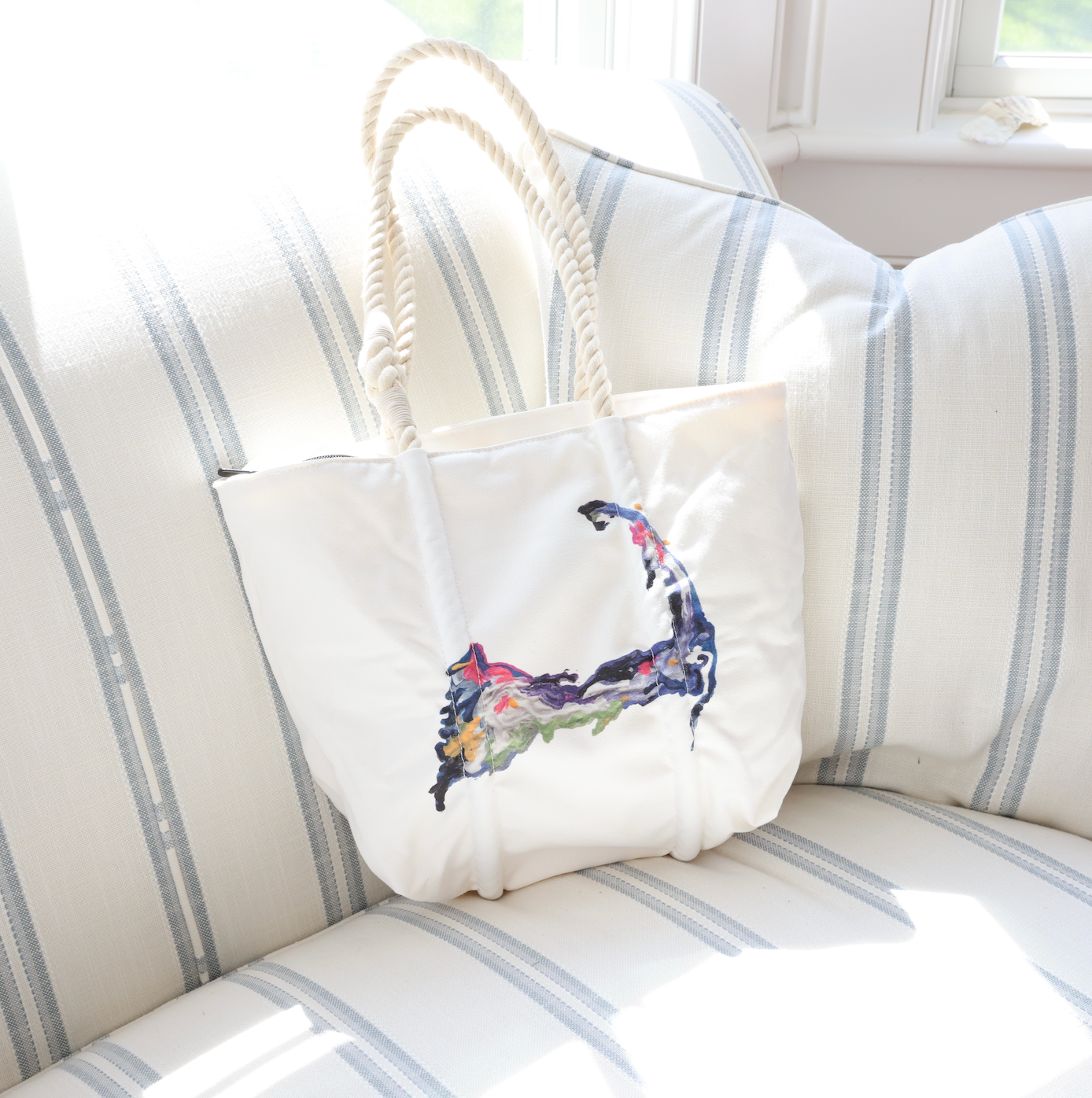 NEW!! Dockside Cape Cod Cotton Canvas Tote
