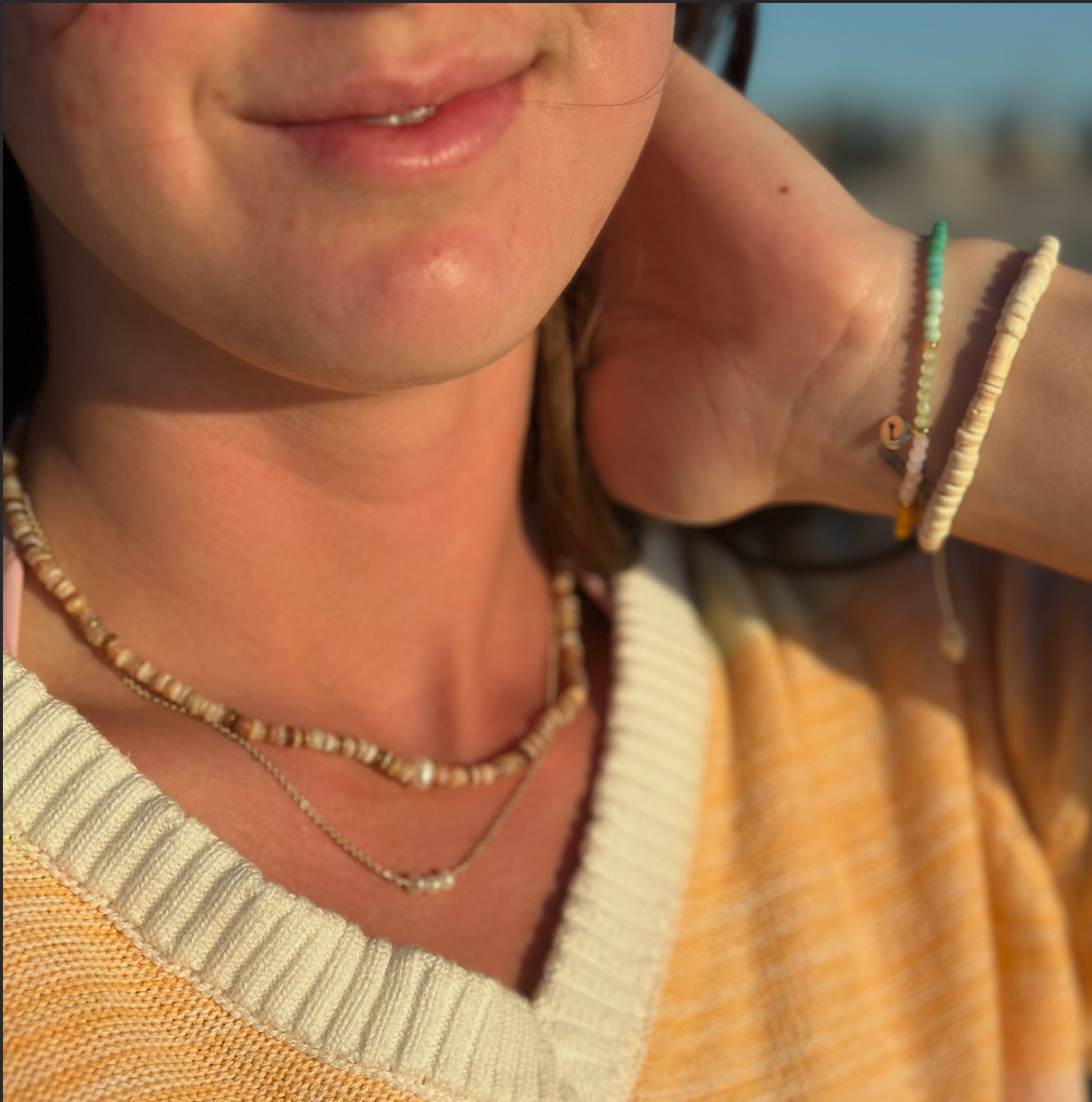 Ala Moana Sand Pearl and Puka Anklet
