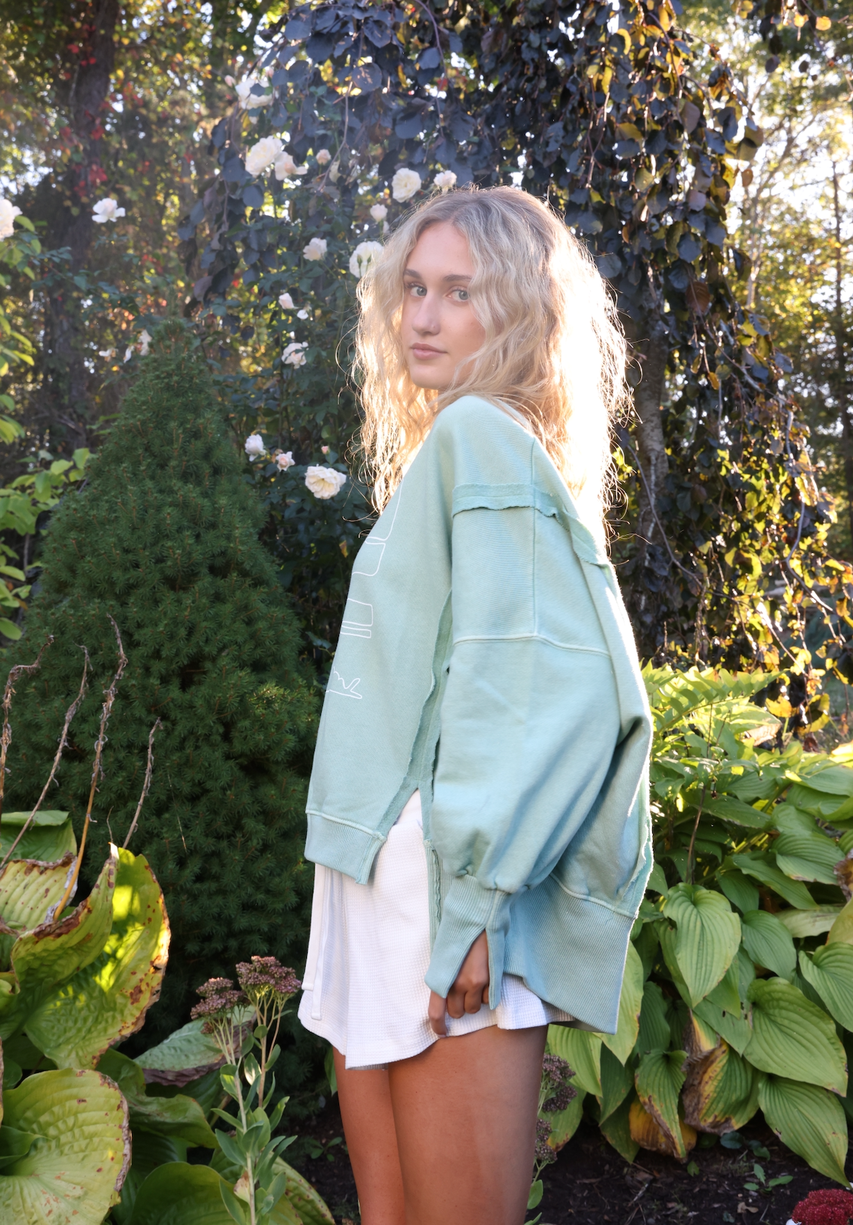 NEW!! Oversized Triple Whale Light Green