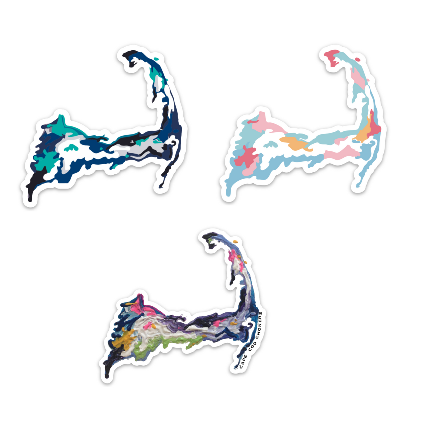 Cape Cod Abstract Stickers