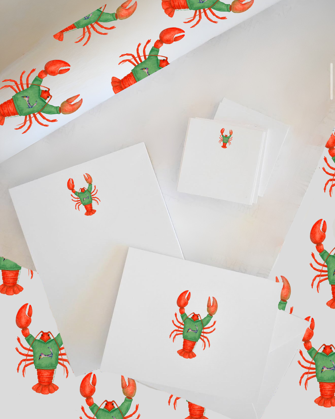NEW!! Cozy Cape Cod Lobster Notepad