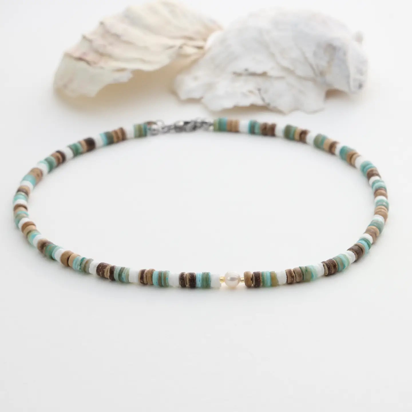 Big Surf Pearl and Puka Choker