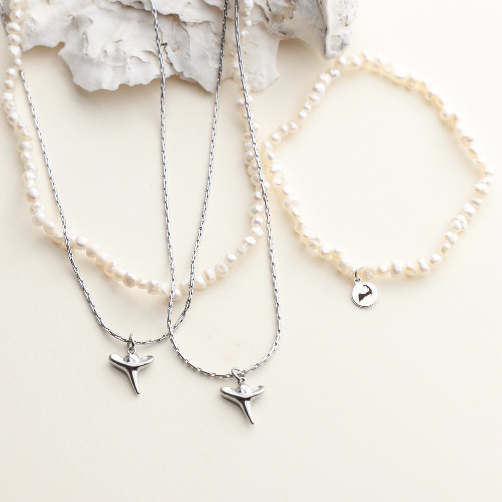 Surf Steel Cape Cod Jaws Necklace