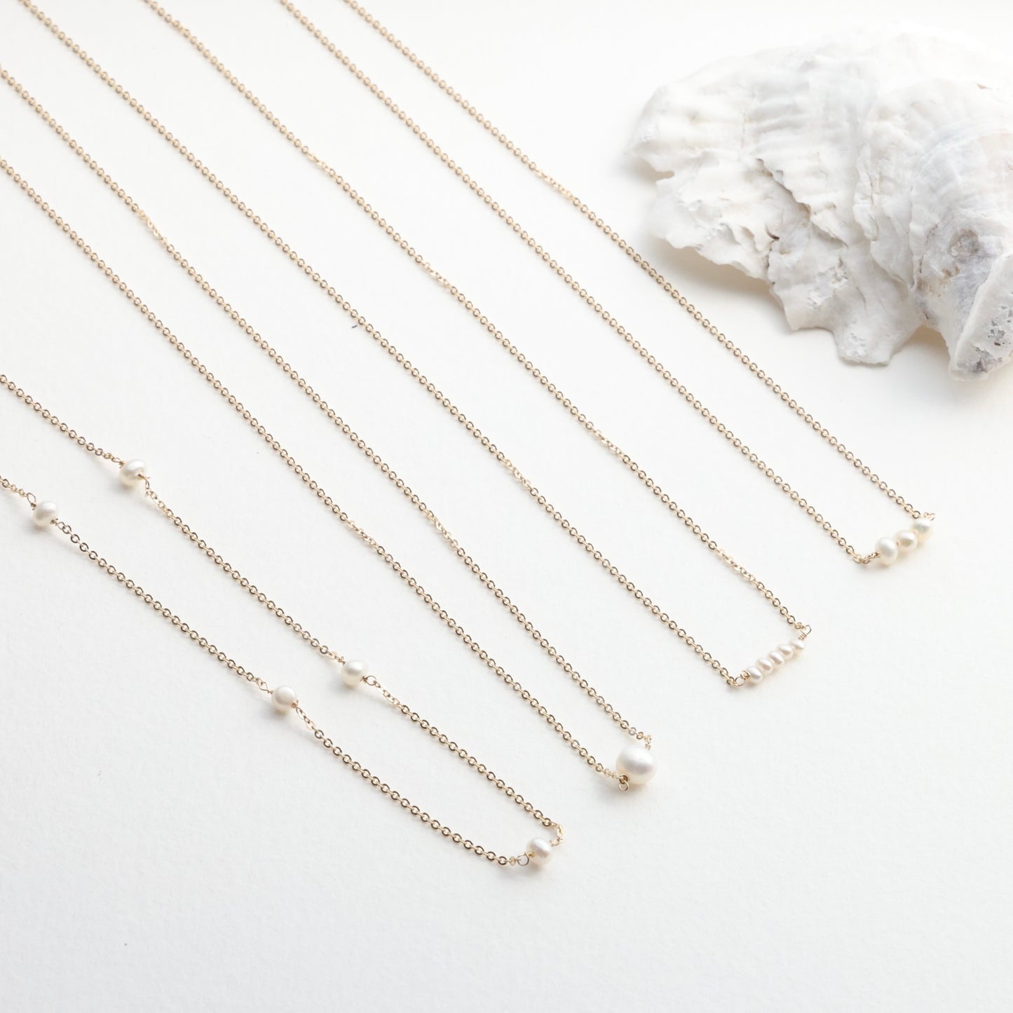 Triple Dainty Pearl Choker