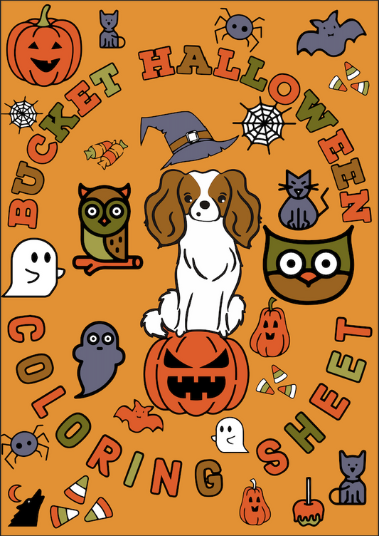 FREEBIE!! The First Ever Official Bucket the Dog Halloween Coloring Sheet