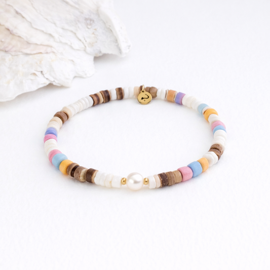 Puka Shell Ocean Breeze BRACELET Rainbow