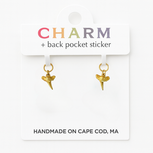 Sharks Tooth Hoop and Chain Charms