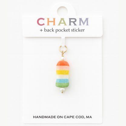 C-Breeze Treasure X CCC Handmade Fish Hoop and Chain Charms Sunset Single
