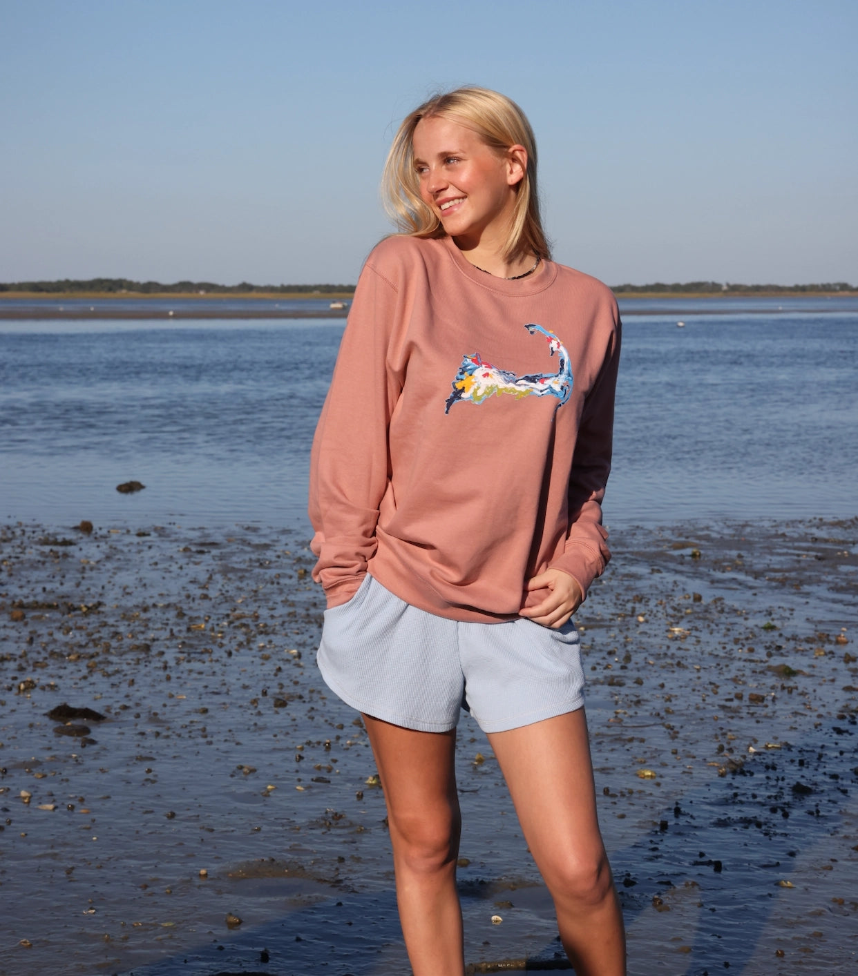 Waffle Scrunch Waist Shorts – Ballet Blush Coastal Essential