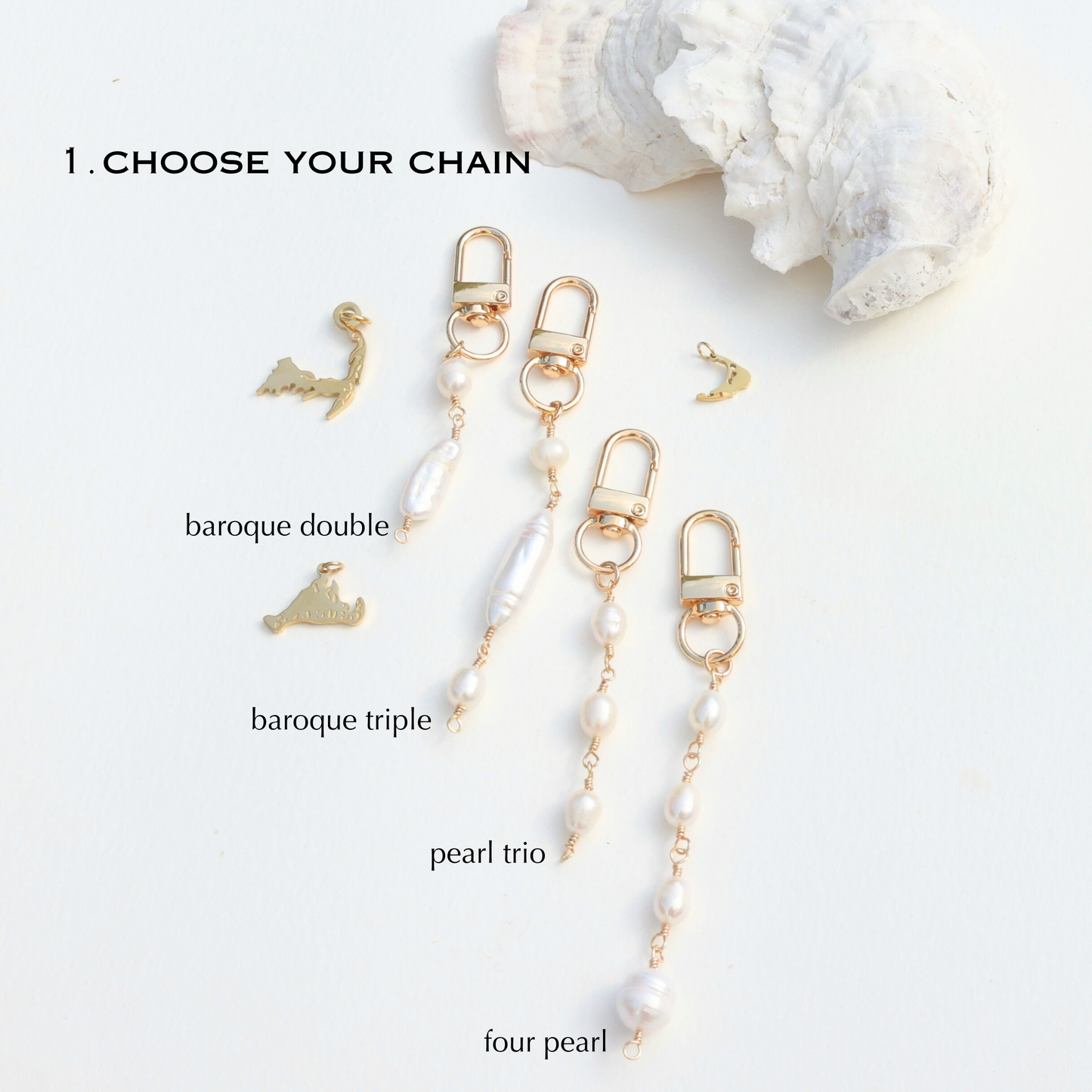 NEW!! White Pitaya Coconut Lip Gloss + Pearl Chain