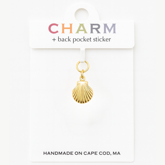 Large Scallop Hoop and Chain Charms