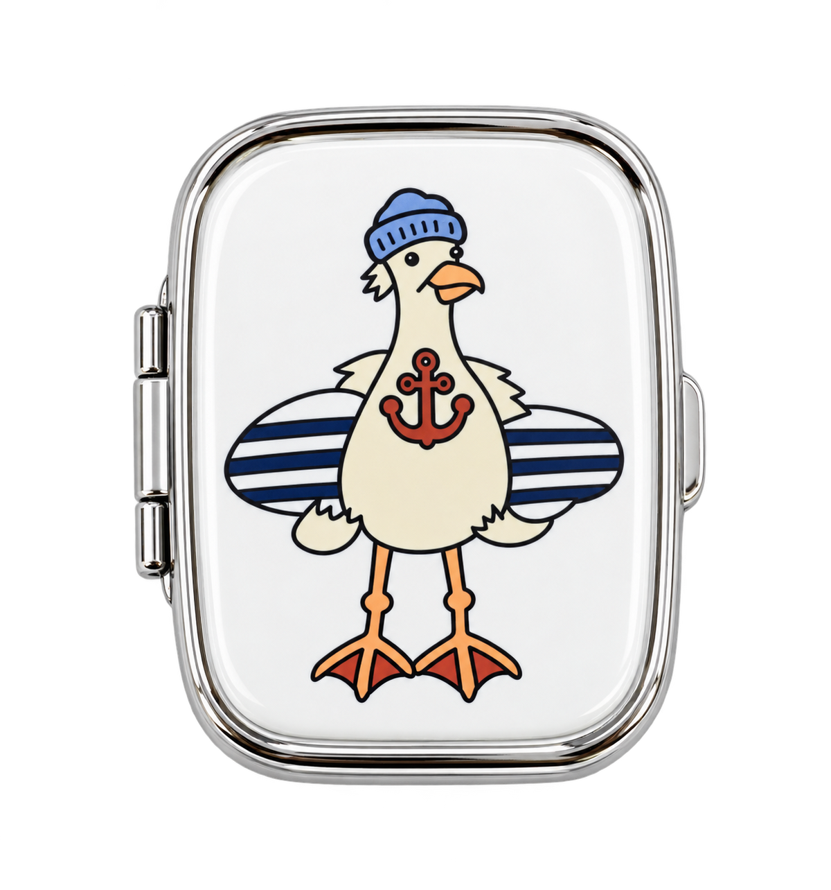 Surfer Seagull Little Treasure Pill Box