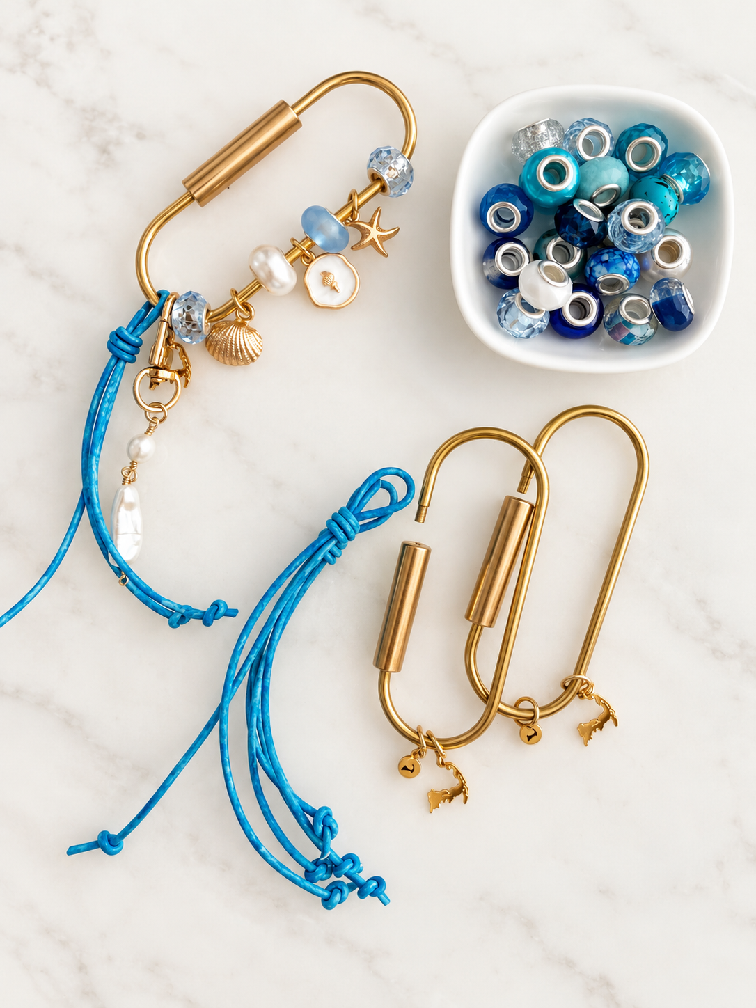 NEW!! DIY Boat + Tote Charm Ocean Blue for Three Party People