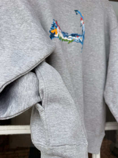 Cape Cod Abstract Mockneck Zip
