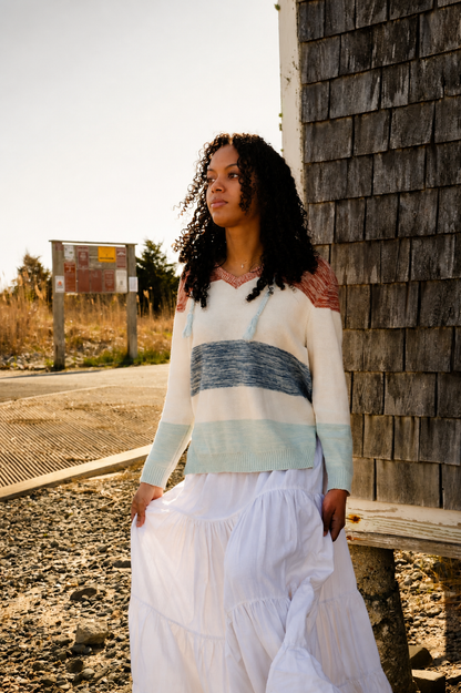 American Coastal Hooded Beach Sweater