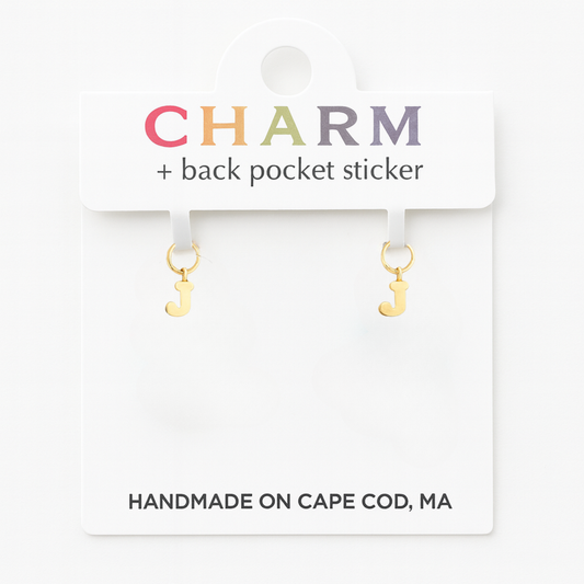 Letter Hoop and Chain Charms