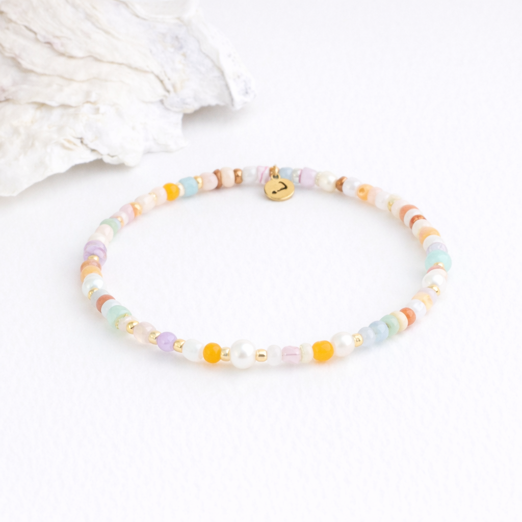 Sunset Vibes Pearl Bracelet