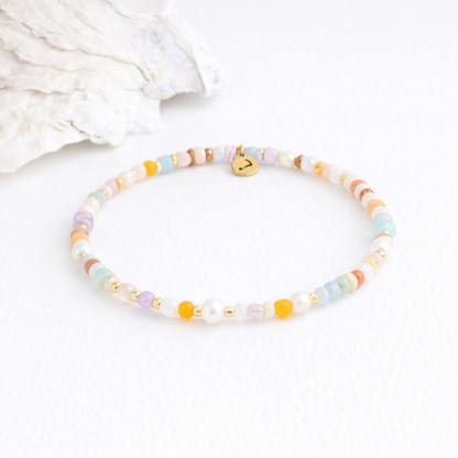 Sunset Vibes Pearl Bracelet