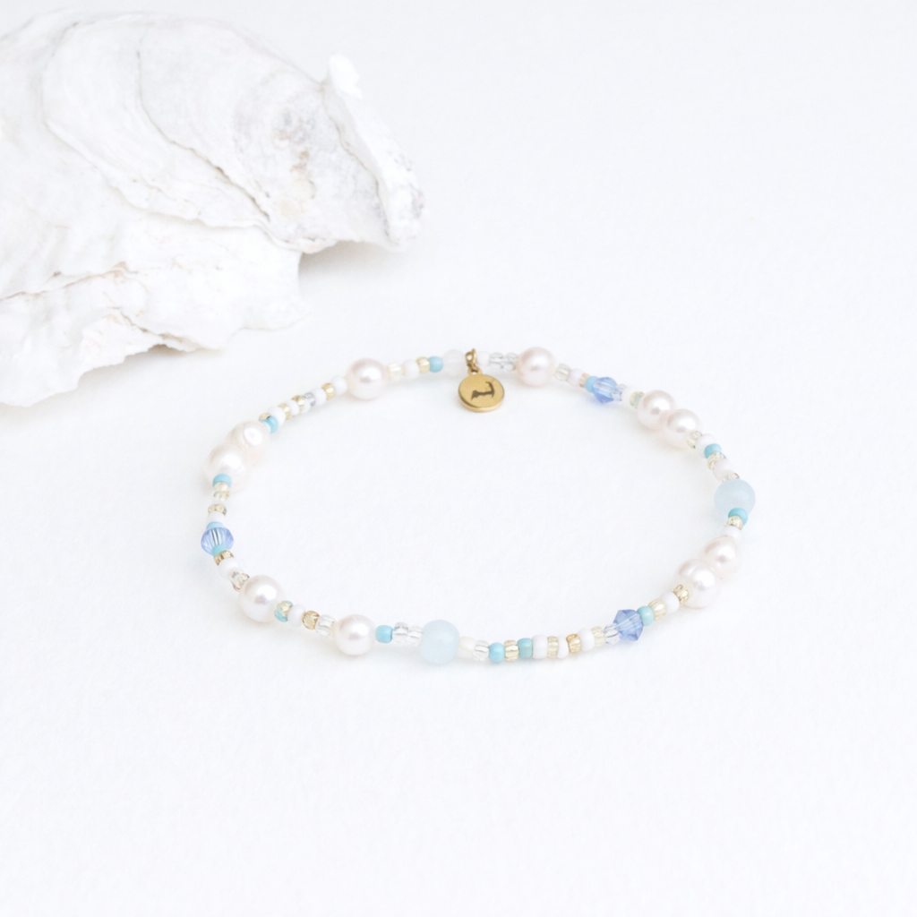 Nantucket Pearl Beach Bead  Bracelet