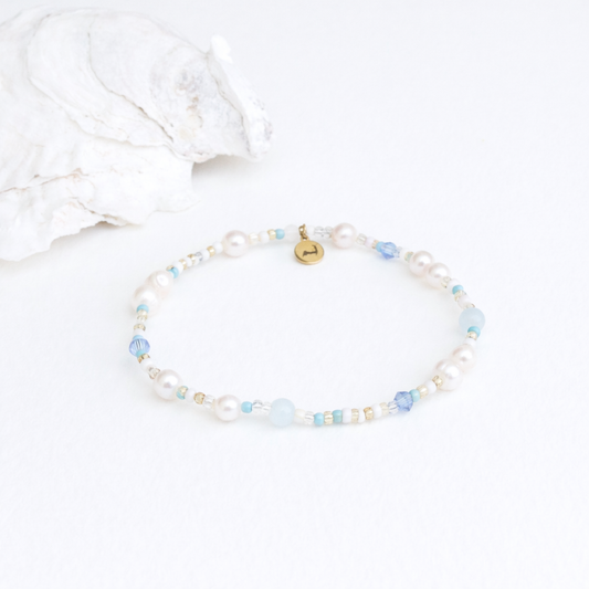 Nantucket Pearl Beach Bead  Bracelet