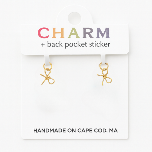 Girlie Bows Hoop and Chain Charms
